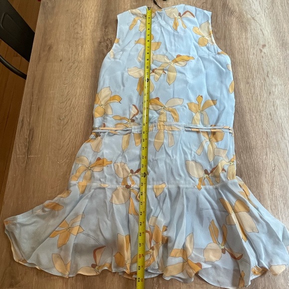 Reiss Sienna Reef dress blue orange floral XS / 0 - Picture 13 of 16